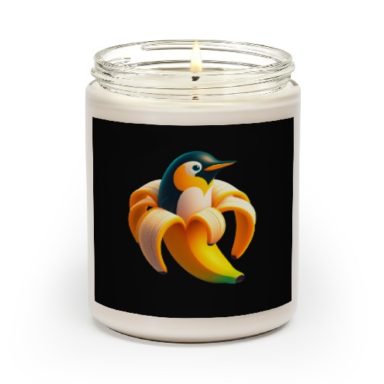 Banana Penguin Funny Anthropomorphic fruit Animals Scented Candles