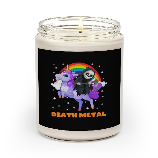 Goth Rock Satan Unicorn Festivals Death Metal Scented Candles