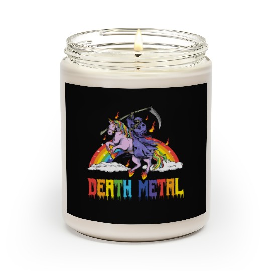 Goth Rock Satan Unicorn Festivals Death Metal Scented Candles