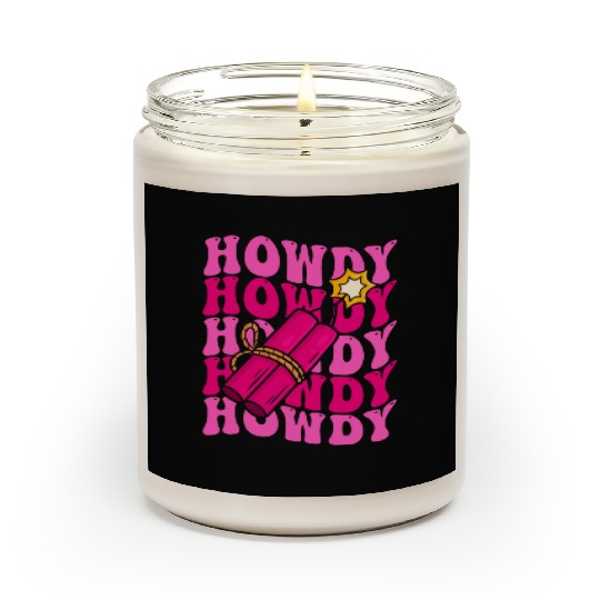 Western Country Texas Cowboy Hat Scented Candles