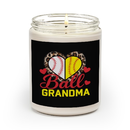 Baseball Grandma Grandmother Grandparents Day Scented Candles
