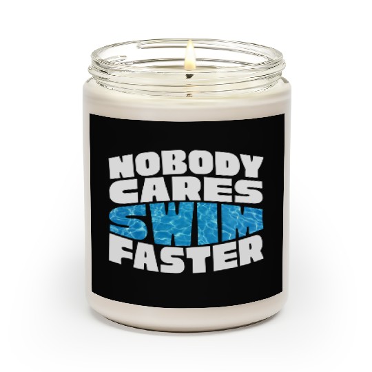 Water Texture Nobody Cares Swim Faster Summer Scented Candles