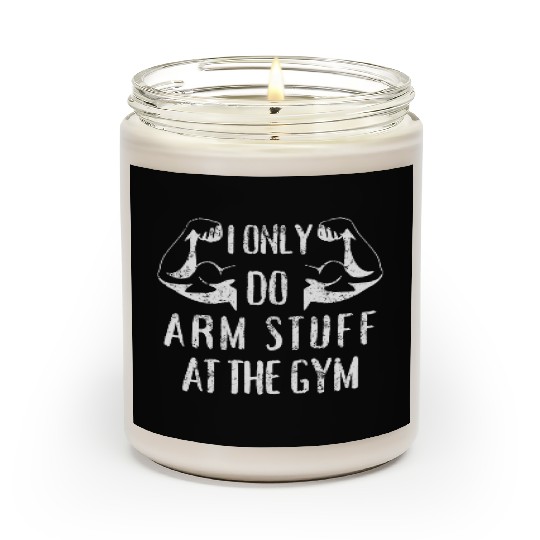 Gym Arm Day workout Fitness Scented Candles