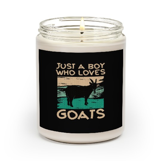 Cool Goat Design Goat Farmer Farming Lovers Scented Candles