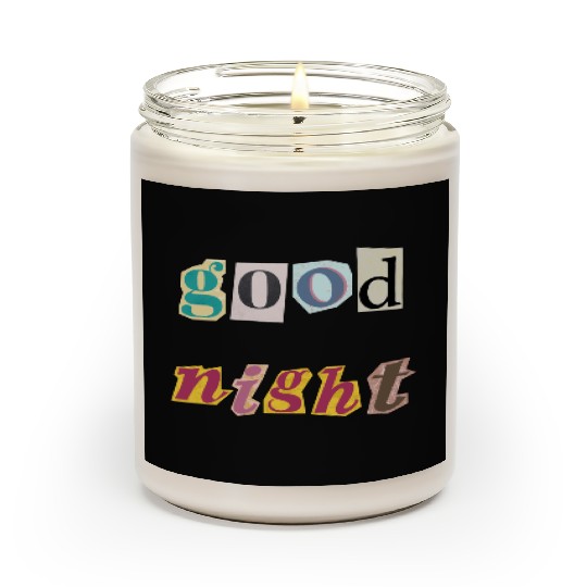 Dreamy Spectrum Typography Scented Candles