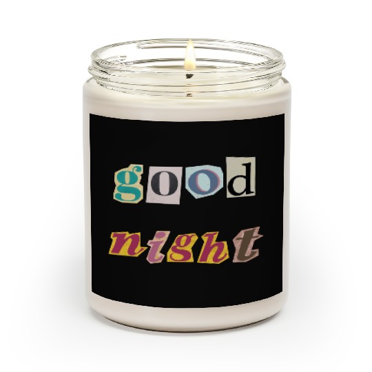 Dreamy Spectrum Typography Scented Candles