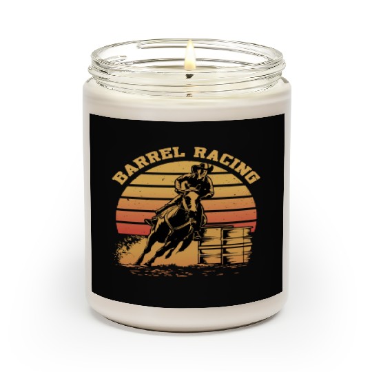 Retro Themed Barrel Racing Gifts Scented Candles