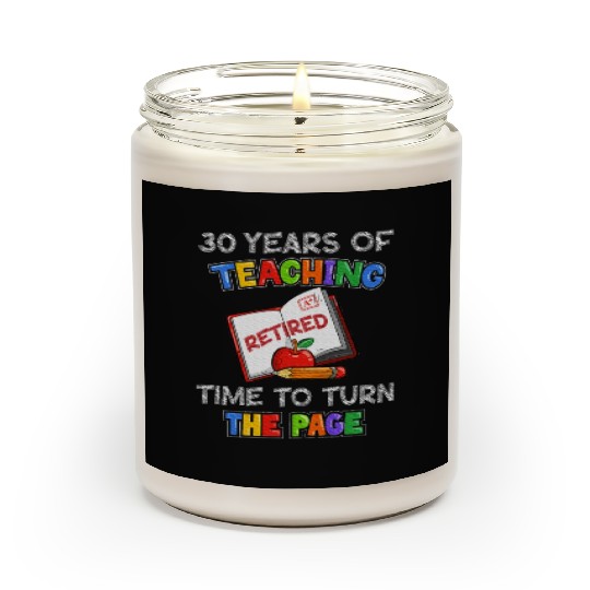 Retired English Teacher 30 Years Of Teaching Scented Candles