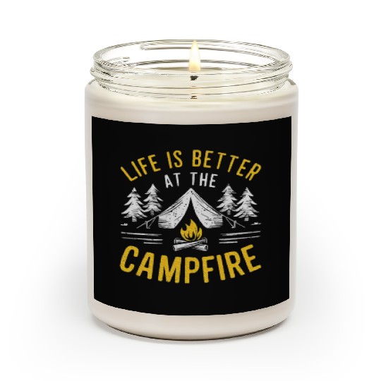 Camping Campfire Outdoor Nature Lover Scented Candles