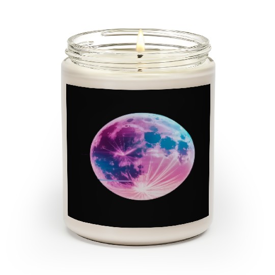 Synthwave moon Scented Candles