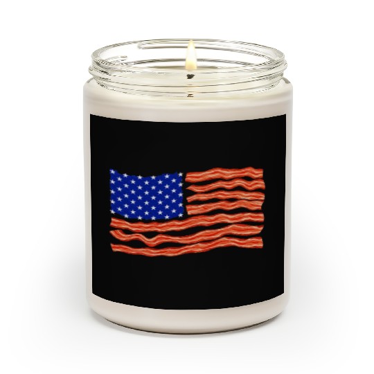 Bacon Lover, Meat Lover, BBQ, USA Flag Scented Candles