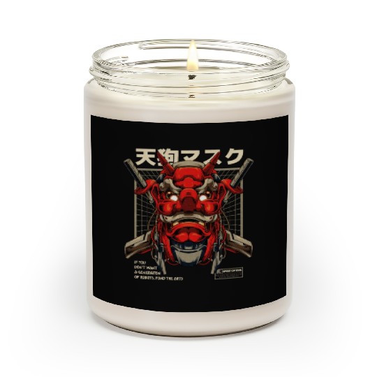 Tengu Mecha Japanese Devil Tattoo Scented Candles