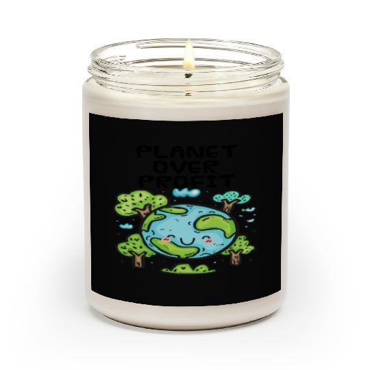 Planet Over Profit Earth Day Scented Candles