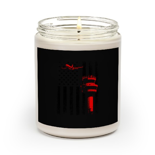 American Flag US, air traffic controller Scented Candles