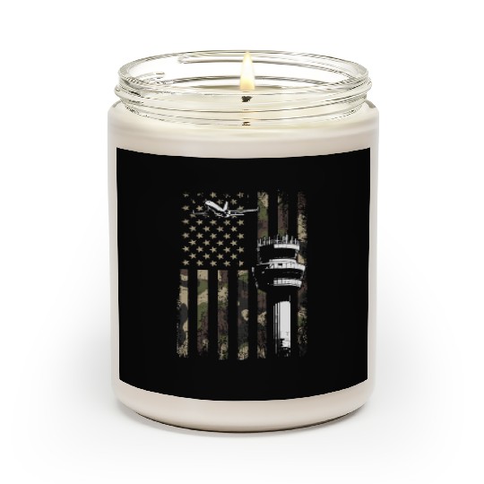 American Flag US, air traffic controller Scented Candles