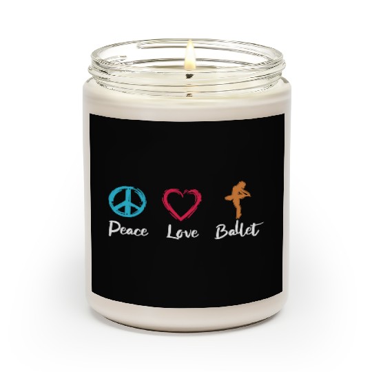 Peace Love Ballet Scented Candles
