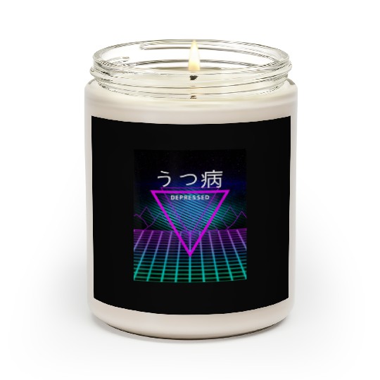 aesthetic vaporwave clothes depressed Scented Candles