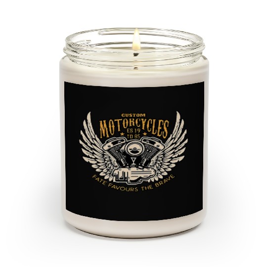 Motorcyclists chopper clothing Premium Scented Candles