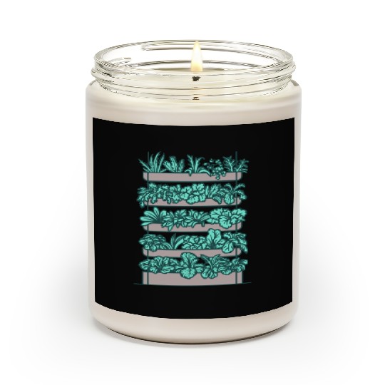 Vertical Vegetable Veggie Garden Scented Candles
