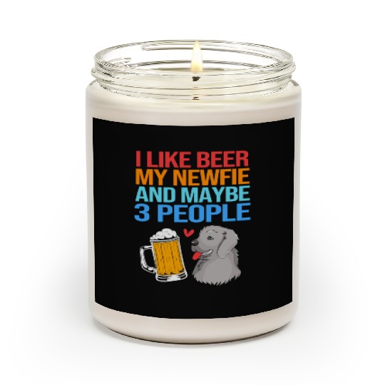 Newfoundland Dog Owner I Like Beer My Dog Scented Candles