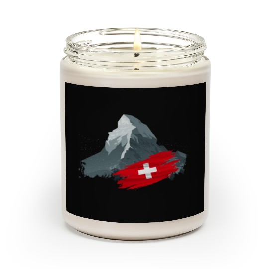 Vacation Skiing, Hiking, Mountain Switzerland Scented Candles