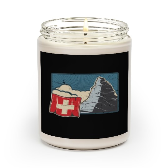 Vacation Skiing, Hiking, Mountain Switzerland Scented Candles