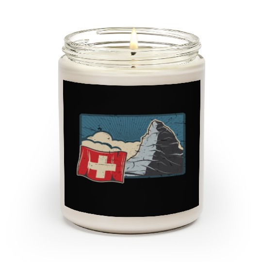 Vacation Skiing, Hiking, Mountain Switzerland Scented Candles
