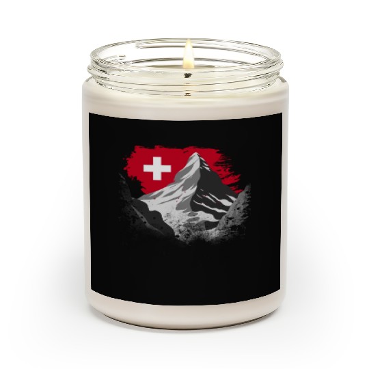 Vacation Skiing, Hiking, Mountain Switzerland Scented Candles