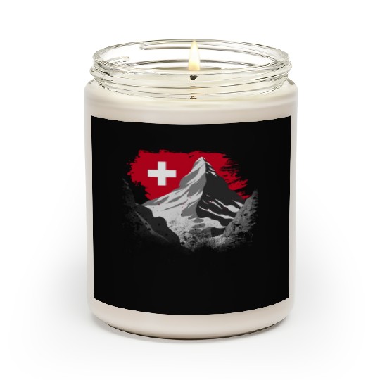 Vacation Skiing, Hiking, Mountain Switzerland Scented Candles