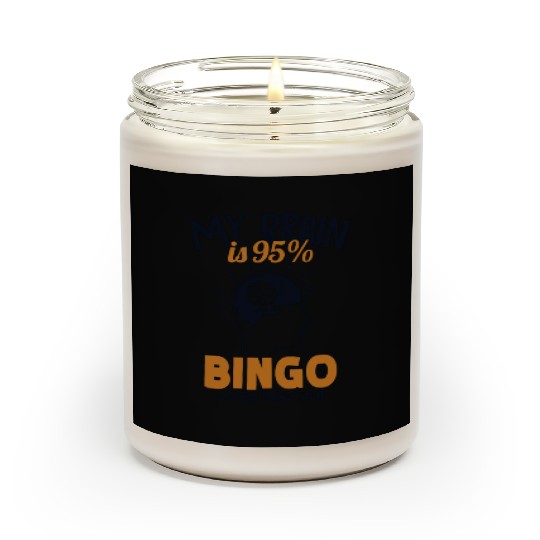 My Brain is 95% Bingo Professional Caller Daubers Scented Candles