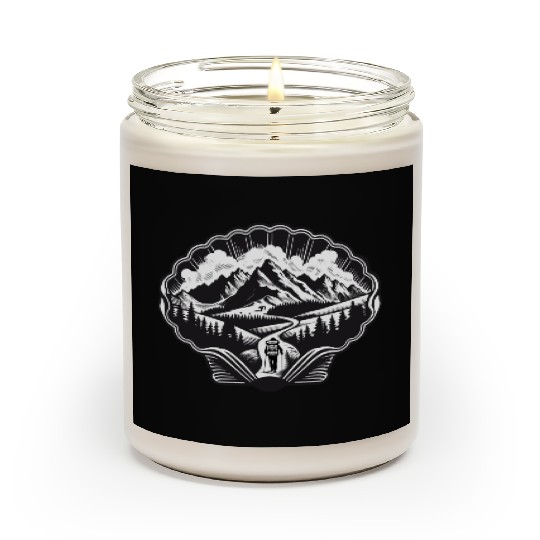 Pilgrim motif for the Way of St. James Scented Candles
