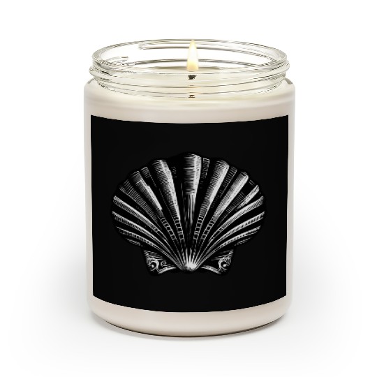 Scallop shell, symbolic of the Way of St. James Scented Candles