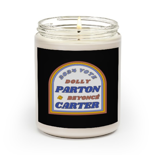 Vote Dolly Parton & Beyonce Carter 2024 Election Scented Candles