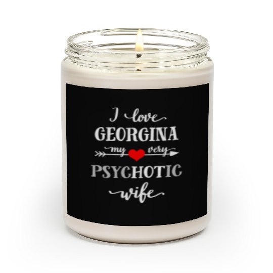 Funny Scented Candles for Husband, I Love My Psychotic Wif