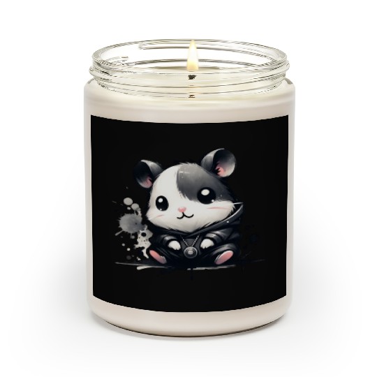 Charcoal Hip Hop Hamster Scented Candles