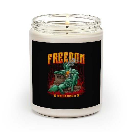 statue of liberty smoking #1 Scented Candles