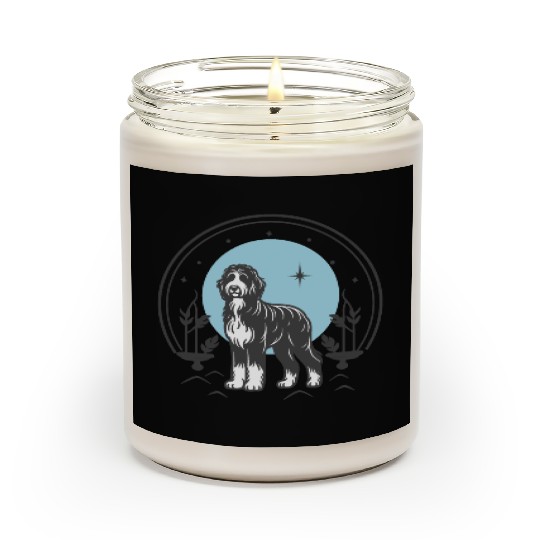 Bernedoodle Tarot Card Dog | Celestial and Starsee Scented Candles