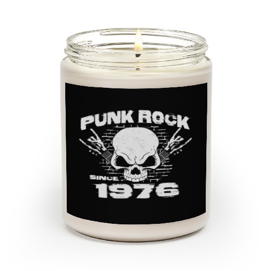Punk Rock Since 1976 - Skull Rock Hands 48th Scented Candles