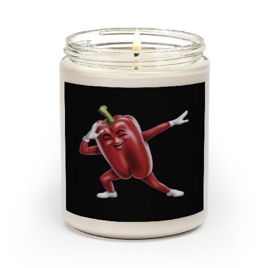 Red Bell Pepper Dabbing Realistic Scented Candles