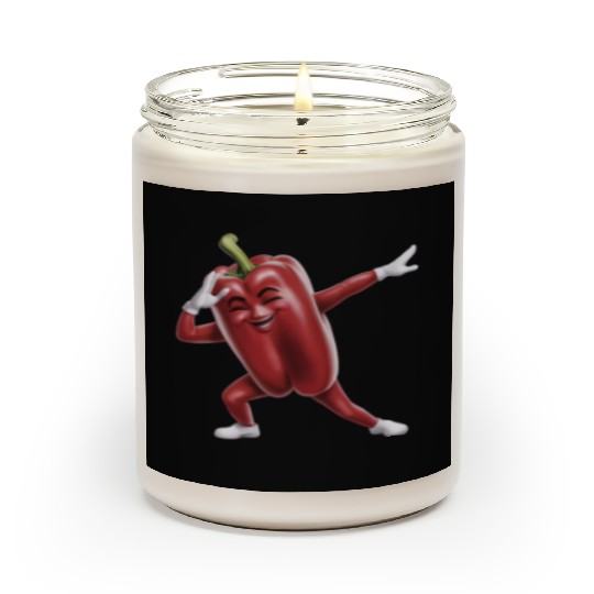Red Bell Pepper Dabbing Realistic Scented Candles
