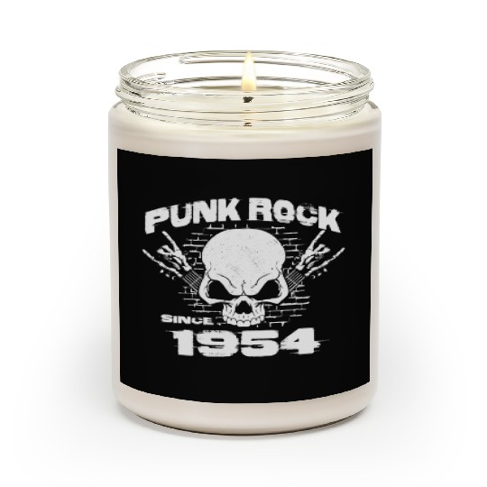 Punk Rock Since 1954 - Skull Rock Hands 70th Scented Candles