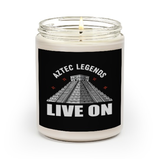 Aztec Pyramid Mayan Indigenous Mexican Aztec Scented Candles