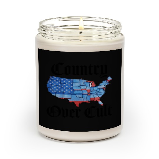 Country Over Cult Black Scented Candles