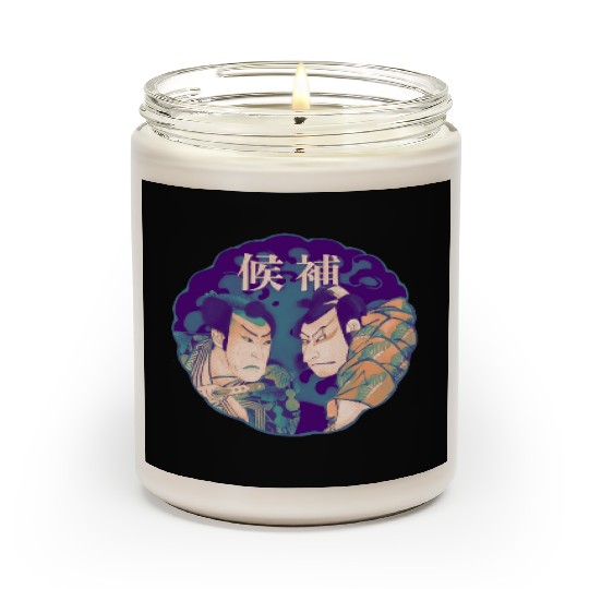 Two Samurai Warriors are in a duel Scented Candles