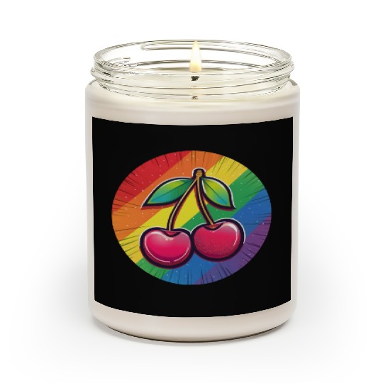 LGBTQ Cherry Scented Candles