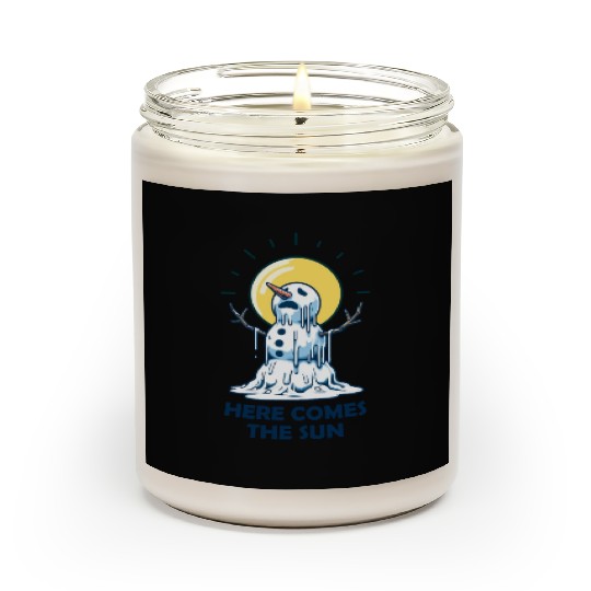 Here Comes The Sun Snowman Scented Candles