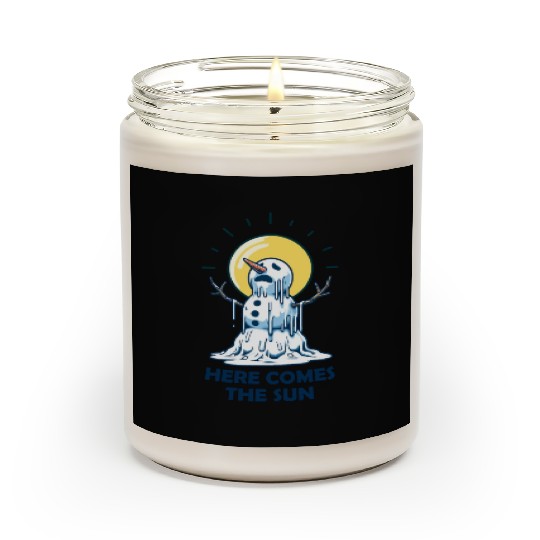Here Comes The Sun Snowman Scented Candles