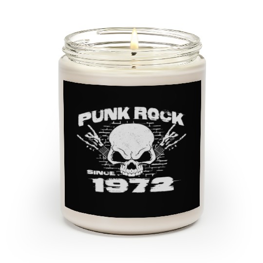 Punk Rock Since 1972 - Skull Rock Hands 52nd Scented Candles