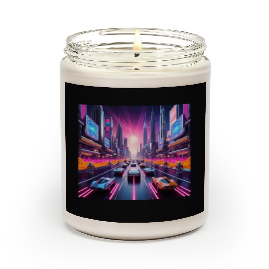 Neon Nostalgia 2084 Scented Candles