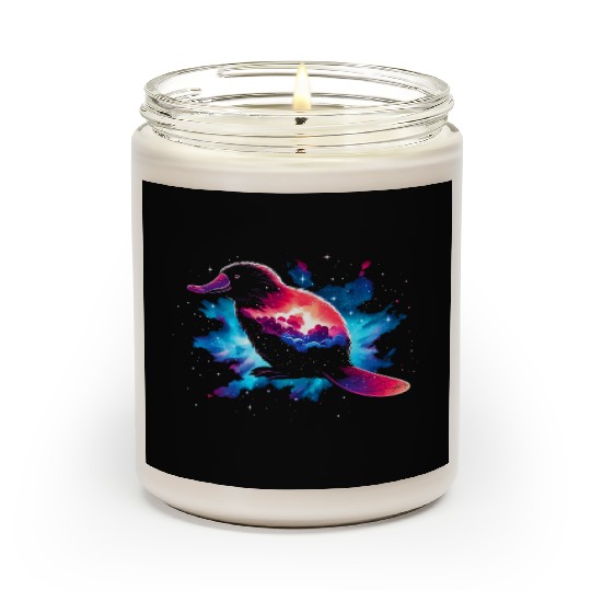Cool Platypus Galaxy Space Art Scented Candles